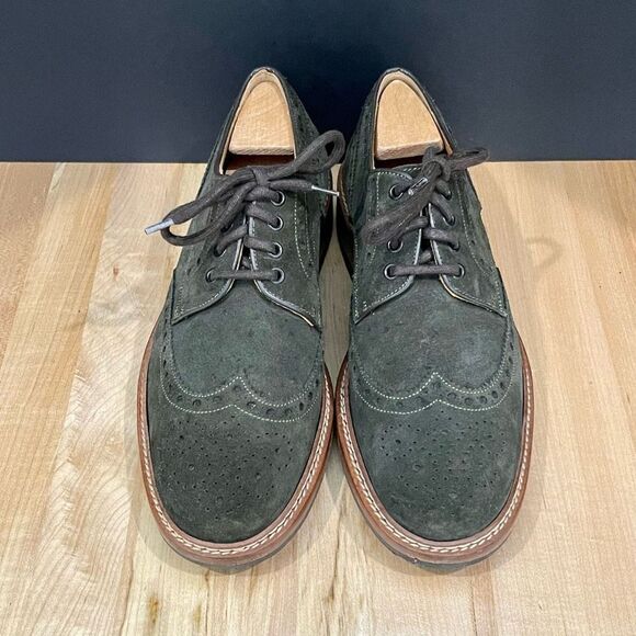 Paco Rodriguez Dark Green Suede Wingtips. Like new! Size 42/US 9.5-10. main image 9
